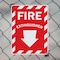 Signmission Fire Extinguisher with Arrow OSHA ANSI Sign, Plastic, 7in W x 10in L, 2PK OS-2PACK-MISC-P-710-L-19492 - alternate 3